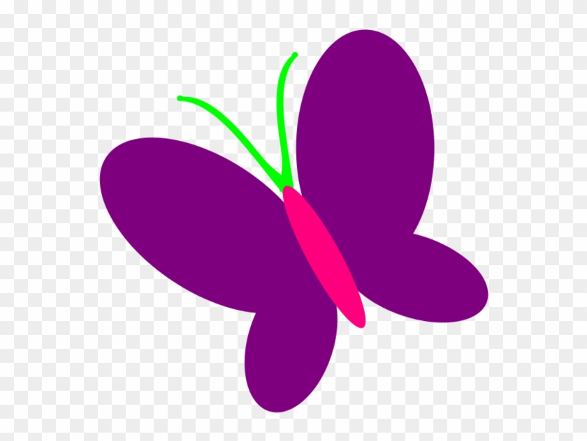 Purple Butterfly Clip Art - Butterfly Clipart Easy #265768