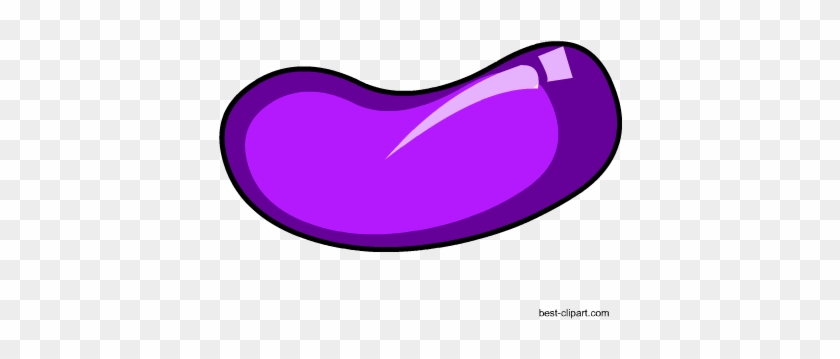Purple Easter Jelly Bean Free Clip Art - Jelly Bean #265769