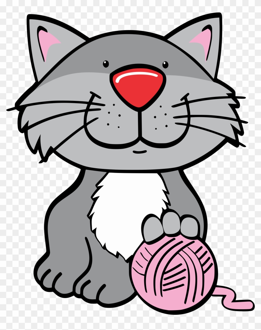 Big Image - Cat And Yarn Png Clipart #265790