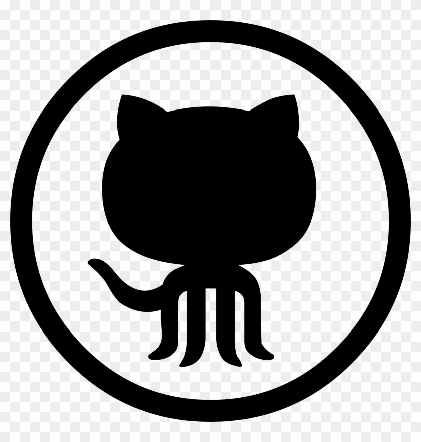 Github Logo Black And White - Github Icon Vector #265963