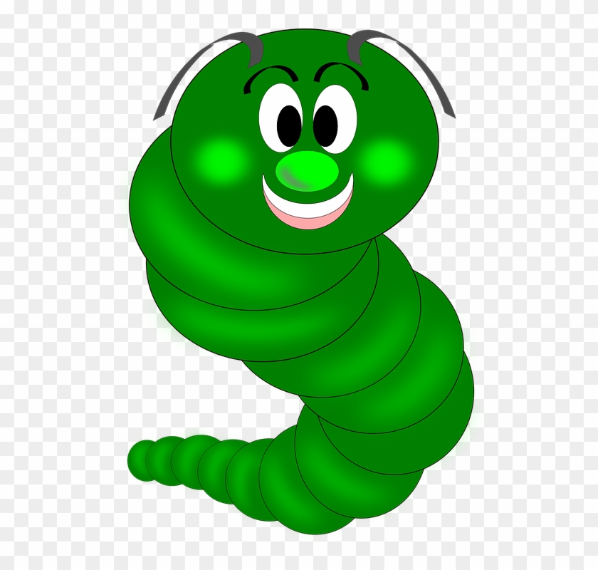 Cartoon Caterpillar Smiling #265984