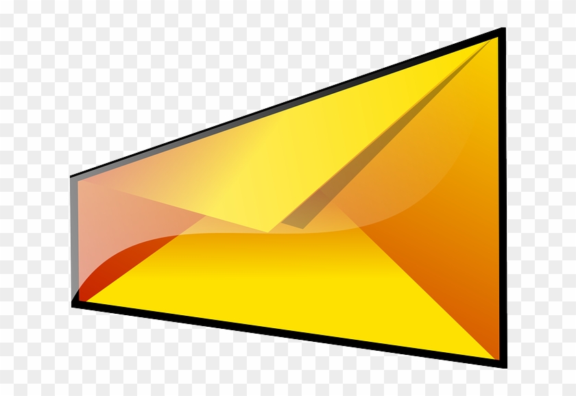 Free Vector Yellow Envelope Clip Art - Yellow Envelope #266030
