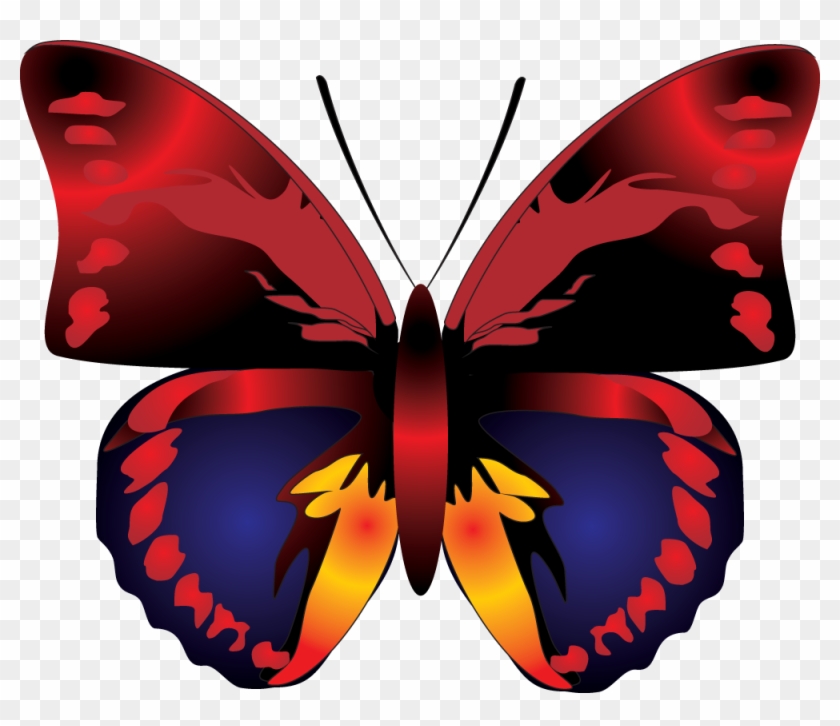 Butterfly Png Image - Red Butterfly Clip Art #266047