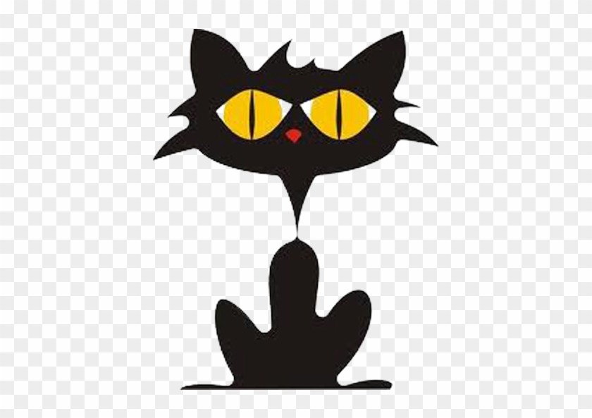 Black Cat Kitten Dog Clip Art - Clip Art #266086
