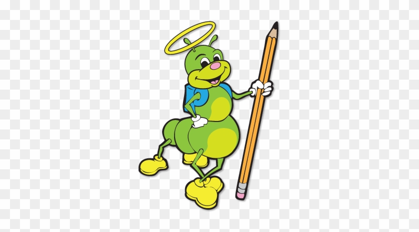 Angelic Caterpillar Mascot - Mascot For Education #266112