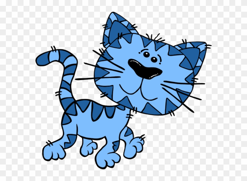 Blue Cat Cliparts - Walking Cat Shower Curtain #266169