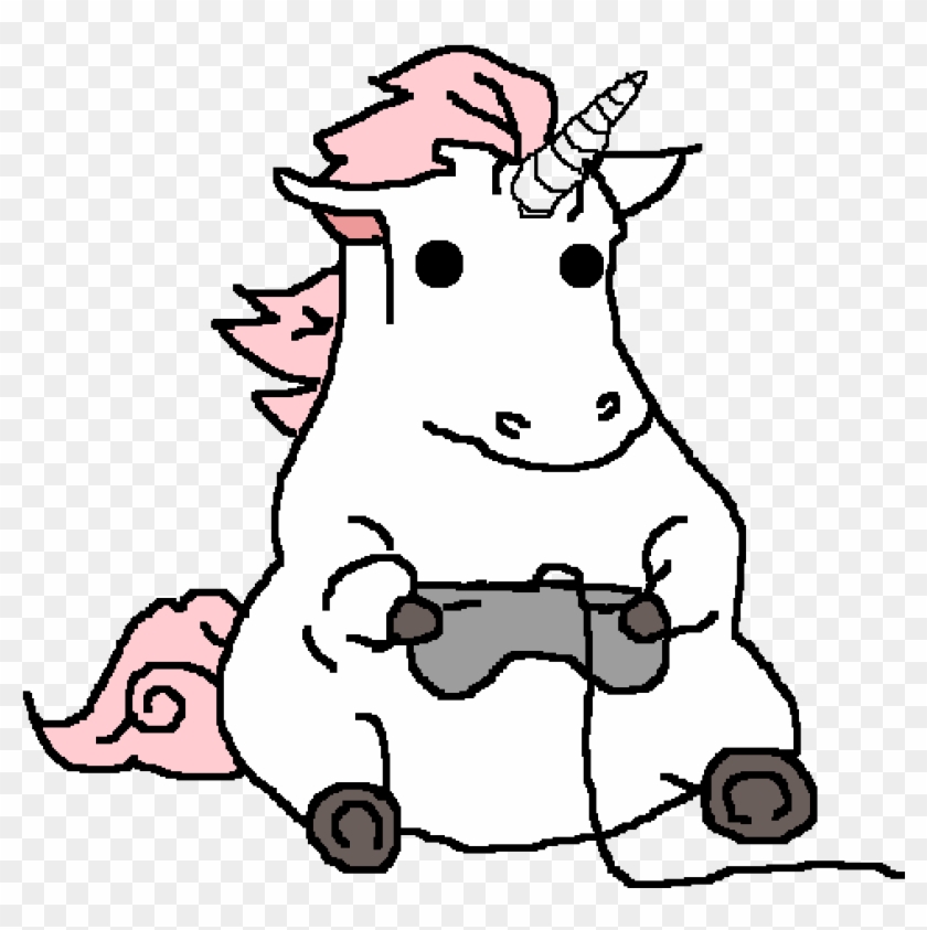 Fat Gaming Unicorn - Unicorn #266181