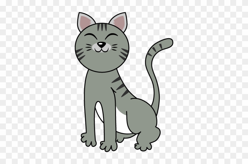 For Download Free Image - Grey Striped Cartoon Cat #266210