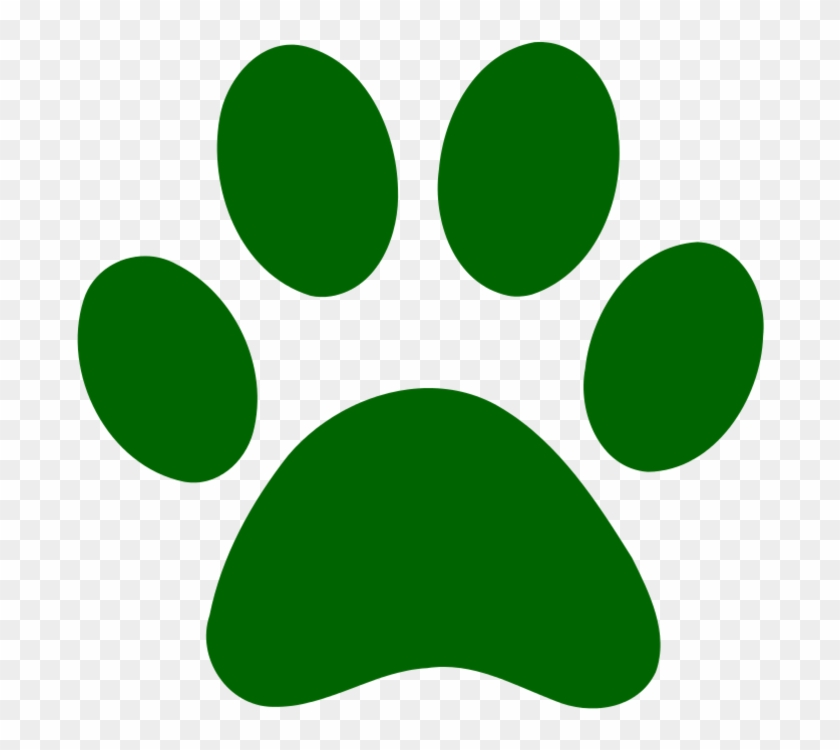 Green Dog Paw Clip Art Bclipart Free Clipart Images - Green Paw Print Clip Art #266260