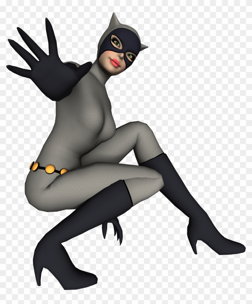Catwoman Render 01 By Dazzyallen Catwoman Render 01 - Cat Woman Mmd Models #266315