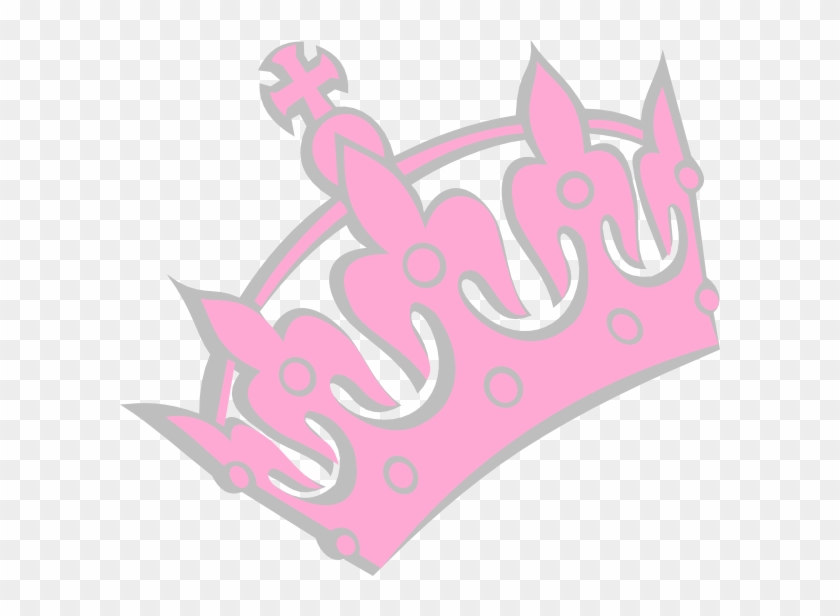 Pink Tiara Left Clip Art - Silver Tiara Clipart #266434