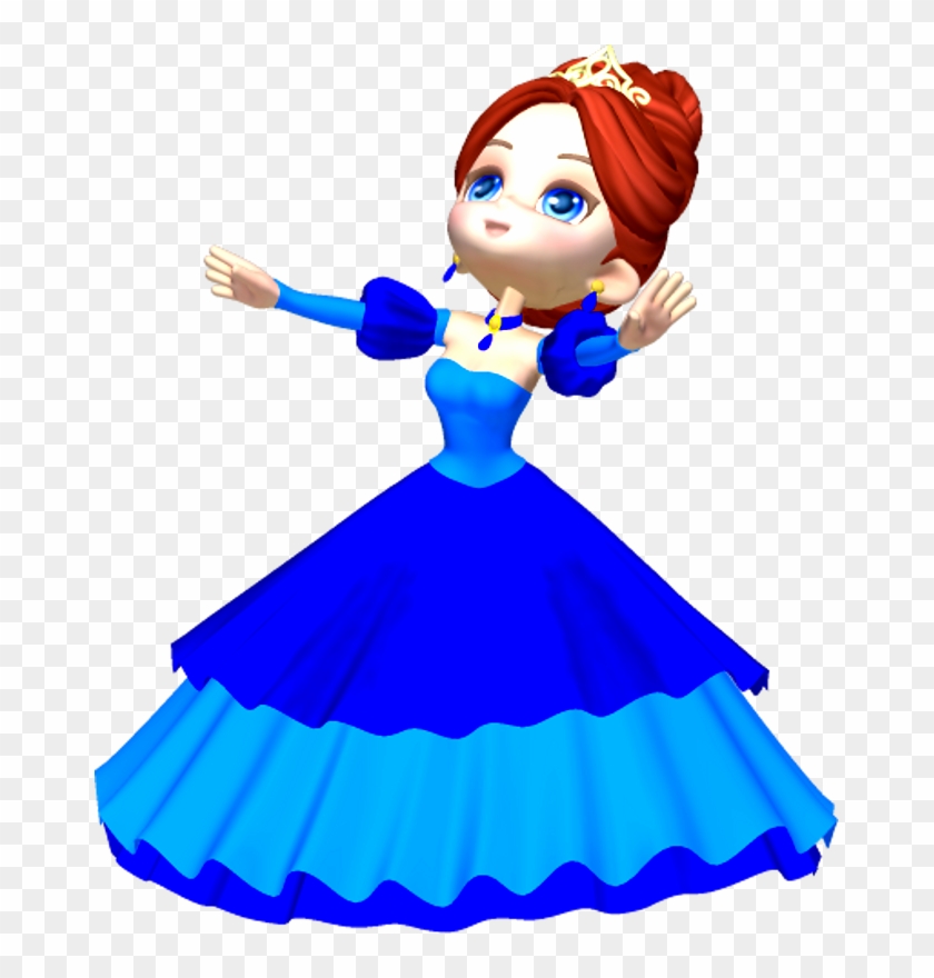 Princess In Blue Poser Png Clipart By Clipartcotttage - Princess Clipart Png #266444