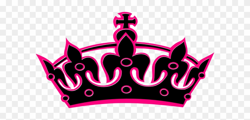 Black And Pink Crown Png #266463