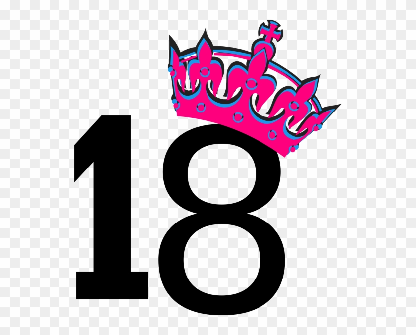 Pink Tilted Tiara And Number 7 Clip Art - Happy Birthday To Me 39 #266512