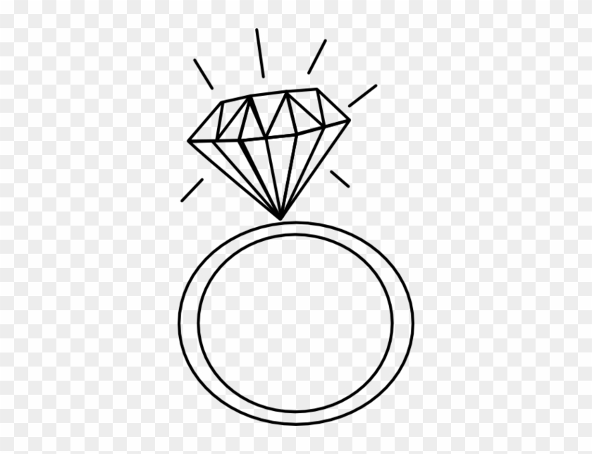 Jewelry Clip Art - Ring Clipart Black And White #266617