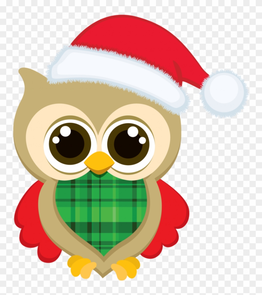 Clipart Christmas Owls Christmas Owl Clip Art Bellas - Cute Owl Christmas Clip Art #266760