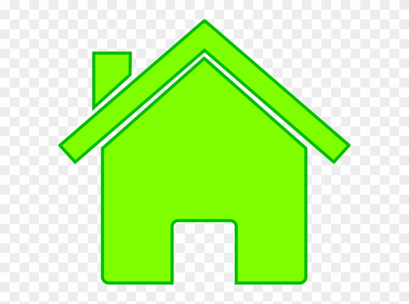Small - Green House Clip Art #266865