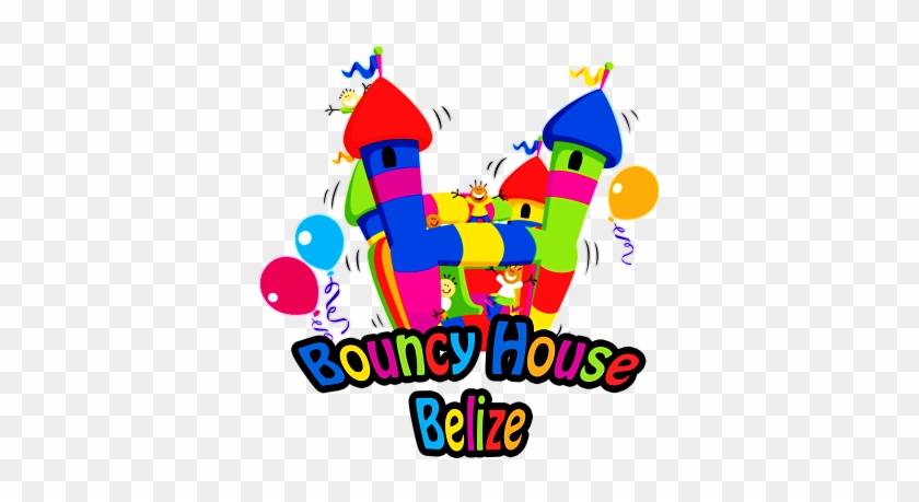 Belize Bouncy House Main Logo - Bounce House Clipart Png #266976