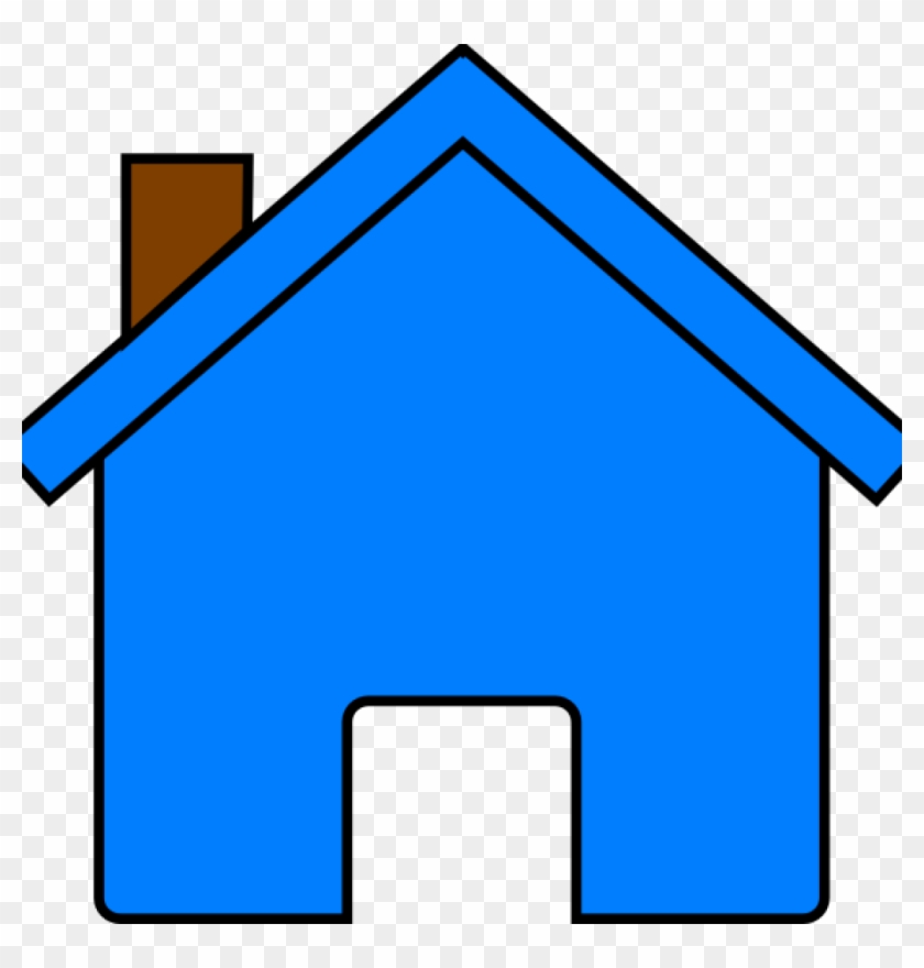 House Images Clip Art Blue House Clip Art At Clker - Colored House Clipart #267056