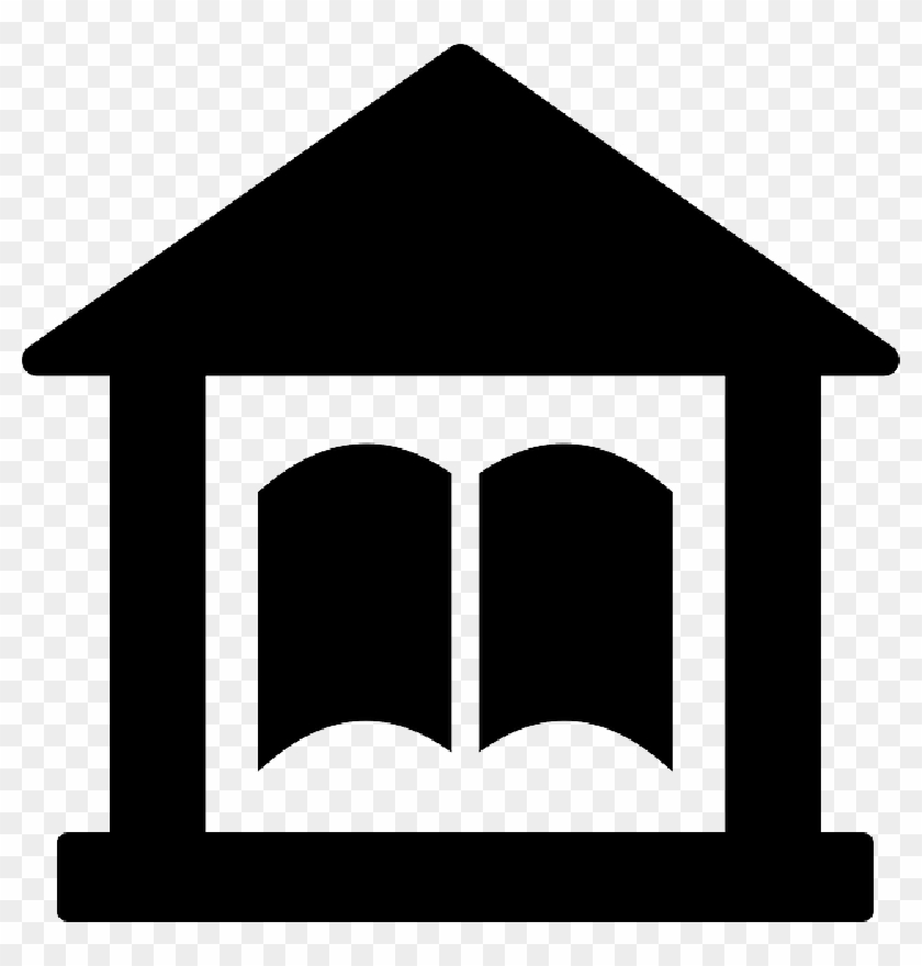 Library, Pictogram, Symbol, House, Building - Pictogram Bibliotheek #267062