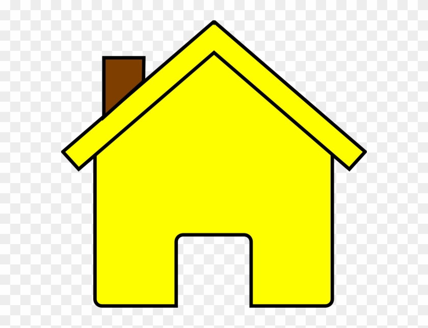 Yellow House Clip Art At Clker - Portable Network Graphics #267068