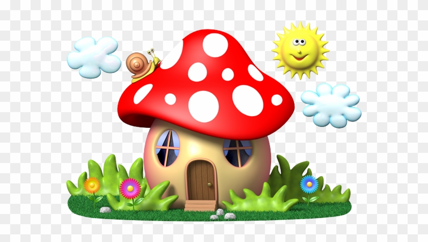 Mushroom Artmushroom Housecute Clipartmini - Maison Champignon Clipart #267112