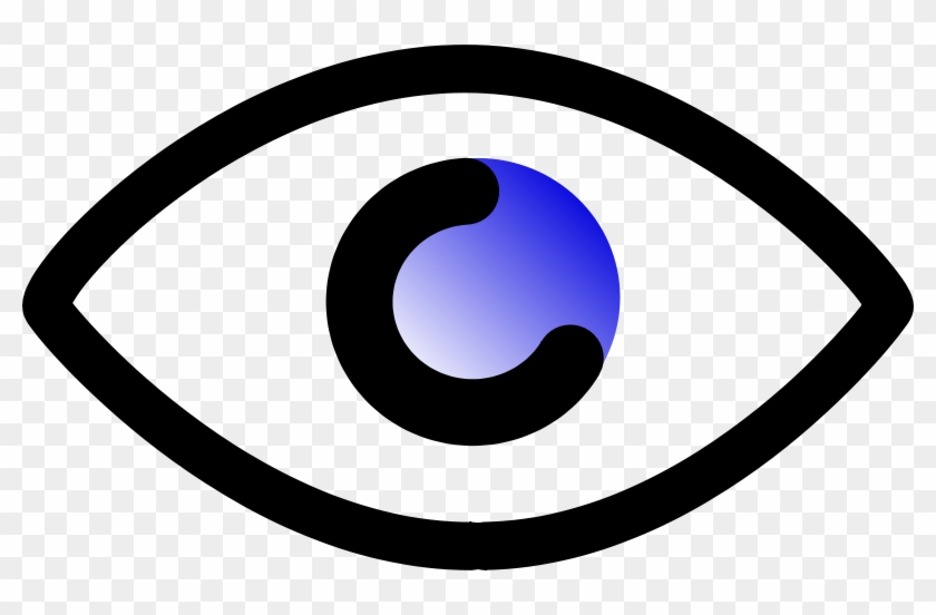 Similar Clip Art - Cartoon Outline Of Eye #267191