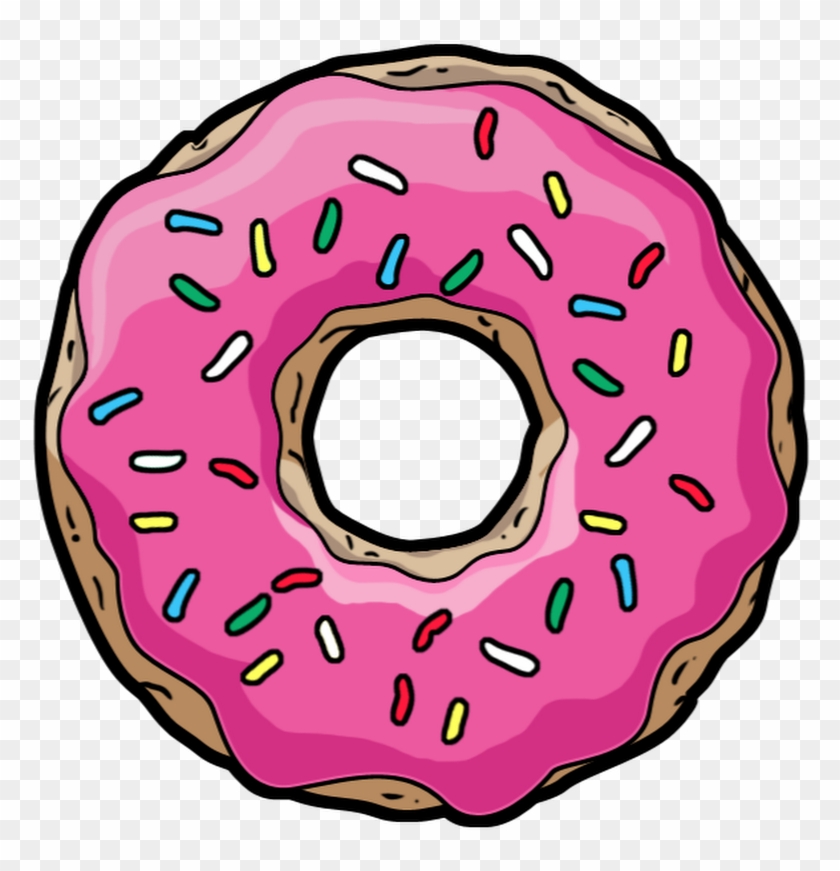 Donuts Homer Simpson Sprinkles Clip Art - Transparent Background Donut Clipart #267218