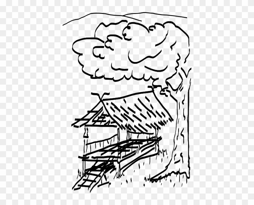 Hut Black And White Clipart - Hermits Have No Peer Pressure #267270