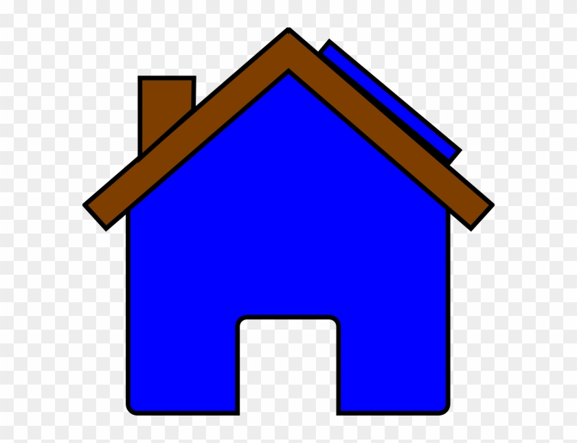 Blue House And Solar Panel Clip Art At Clker - House Clip Art #267385