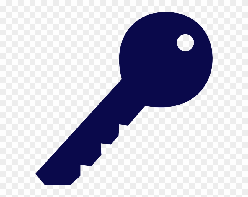 Blue Key Svg Clip Arts 600 X 587 Px - Blue Key Clipart #267394