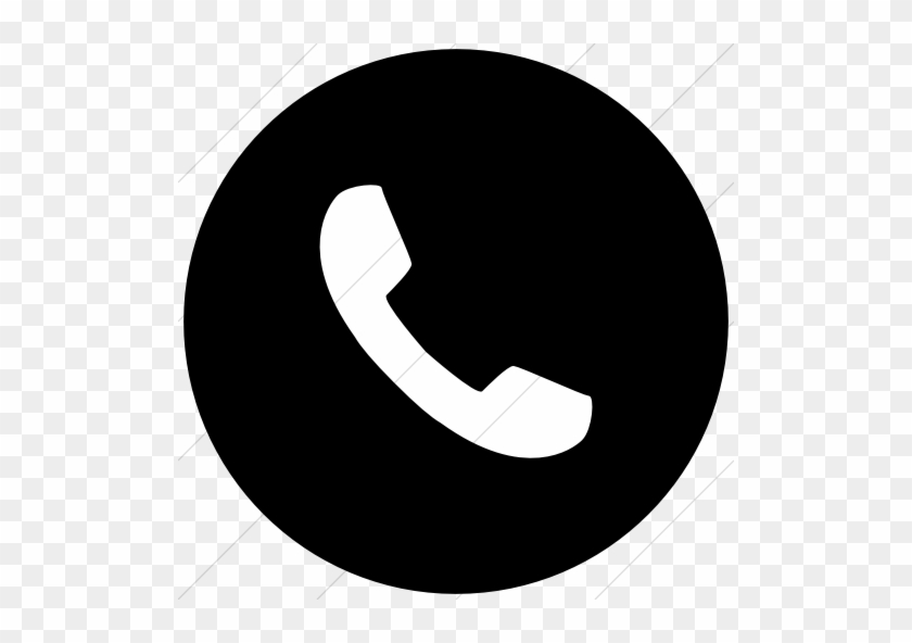 619 940 - Phone Icon Black Circle #267470