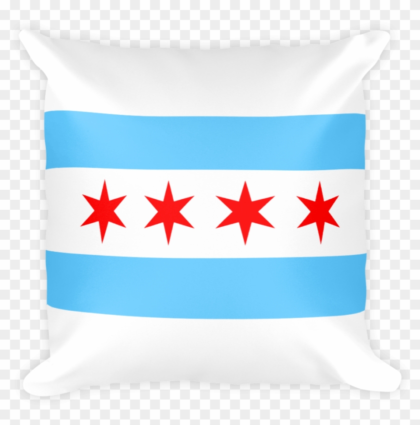 Chicago Flag Throw Pillow - Flag Of Chicago #267533