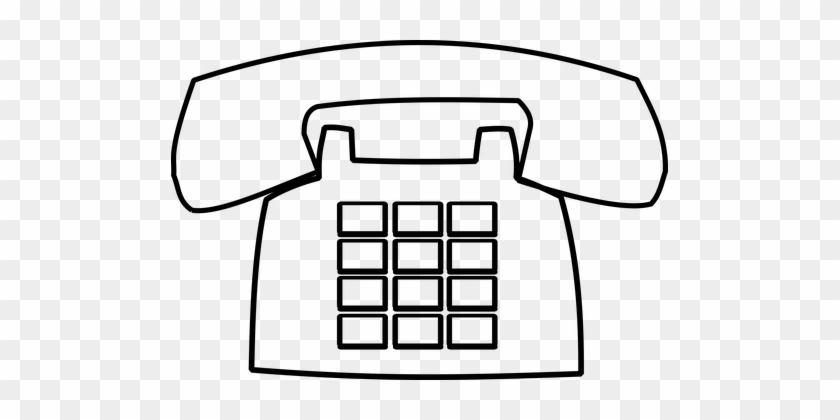 Communication Icon Phone Telephone Phone P - Black And White Images Of Telephone #267647