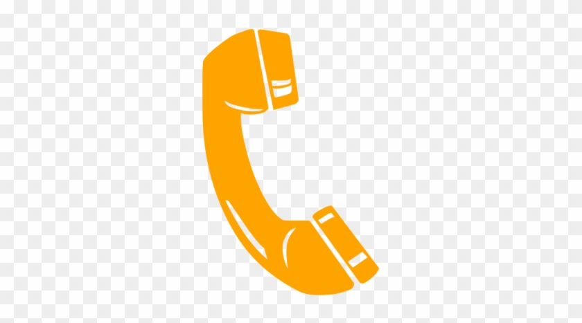 Yellow Phone Png Clipart - Phone Icon Png Orange #267680