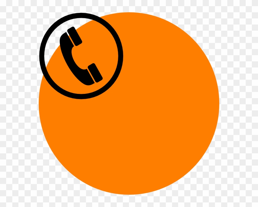 Orange Telephone Clip Art - Call And Message Icon Png #267691