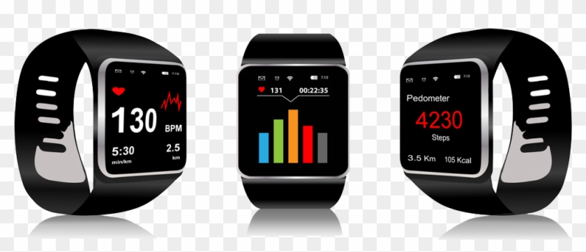 Apple Watch Series 2 Smartwatch Stock Illustration - Wearable Health Monitoring Devices #267762