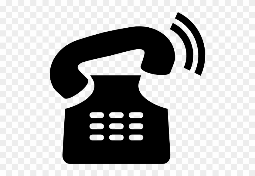 Old Telephone Ringing Vector - Telephone Silhouette Png #267776