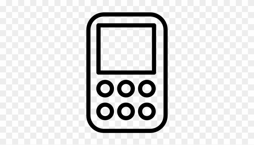 Mobile Phone Outline Vector - Mobile Phone #267798