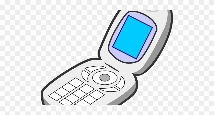 Drawing Of A Flip Phone - Non Living Things Clipart #267891