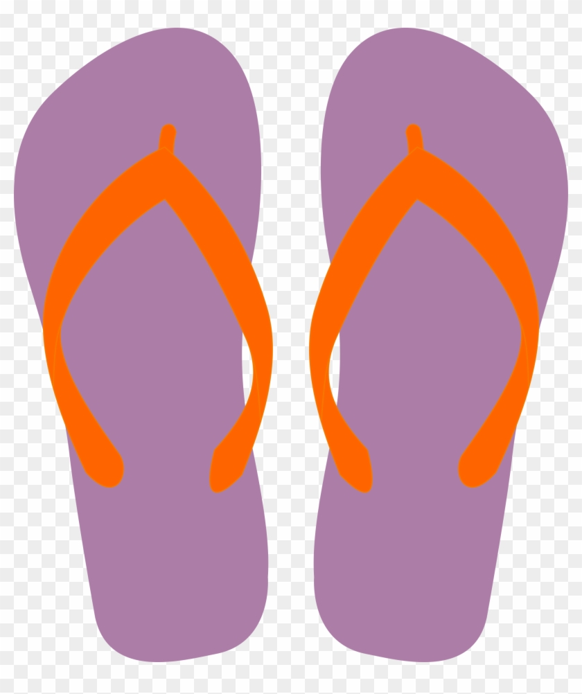 Clipart Flipflops - Purple Flip Flops Png #267907