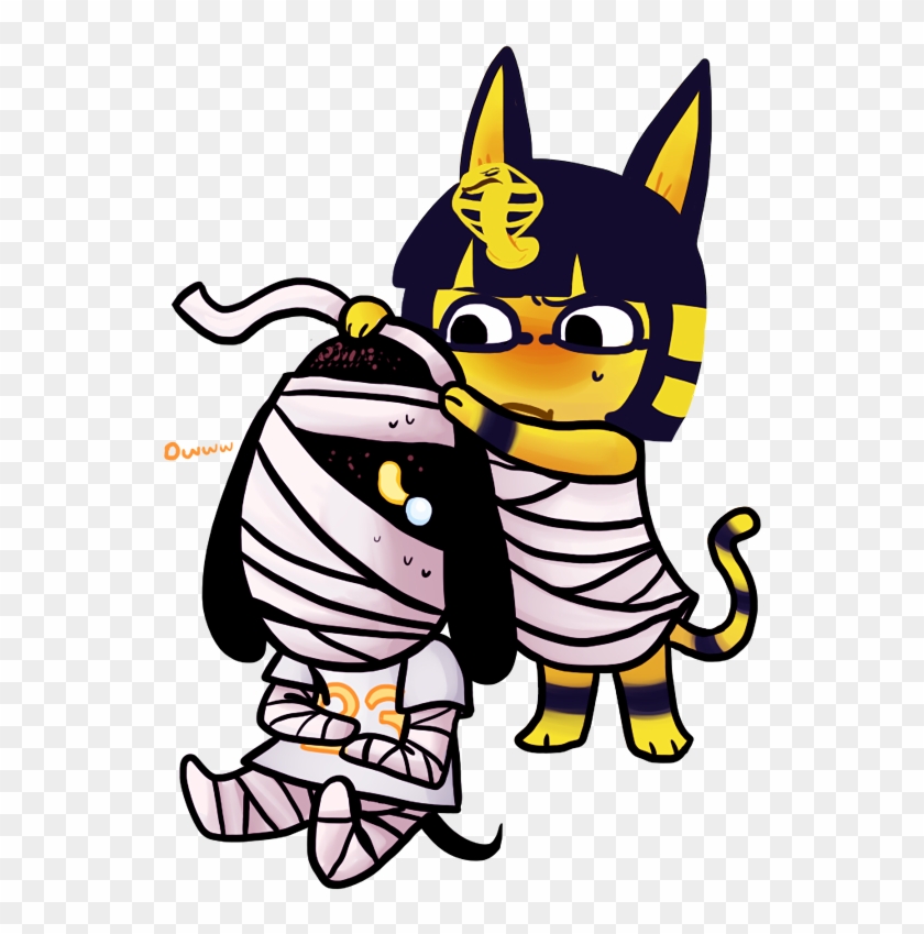 Pin By Crème Brulee On Animal Crossing Fan Art - Lucky And Ankha #1760085
