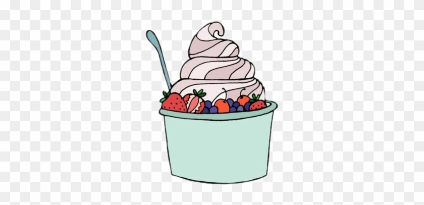 Cartoon Frozen Yogurt #1760108