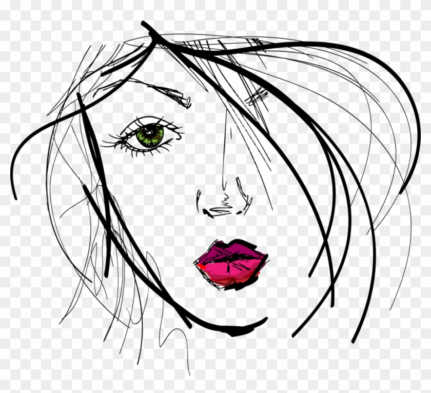 Artwork Png Hd - Sketching Face Of Women's #1760351