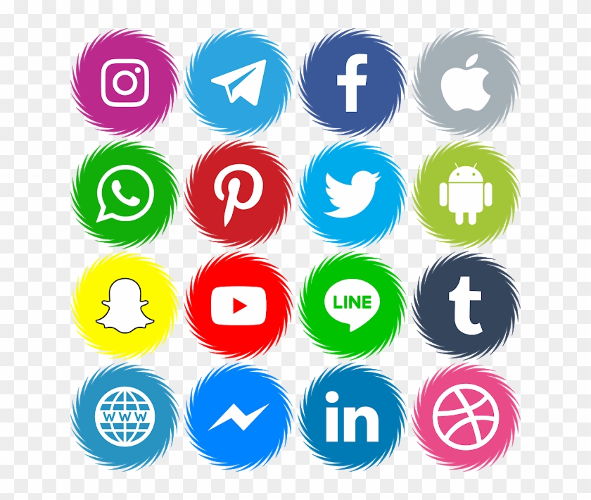 Download 16 Icons Social Media Vector Color Svg Eps - Transparent Social Share Button #1760663