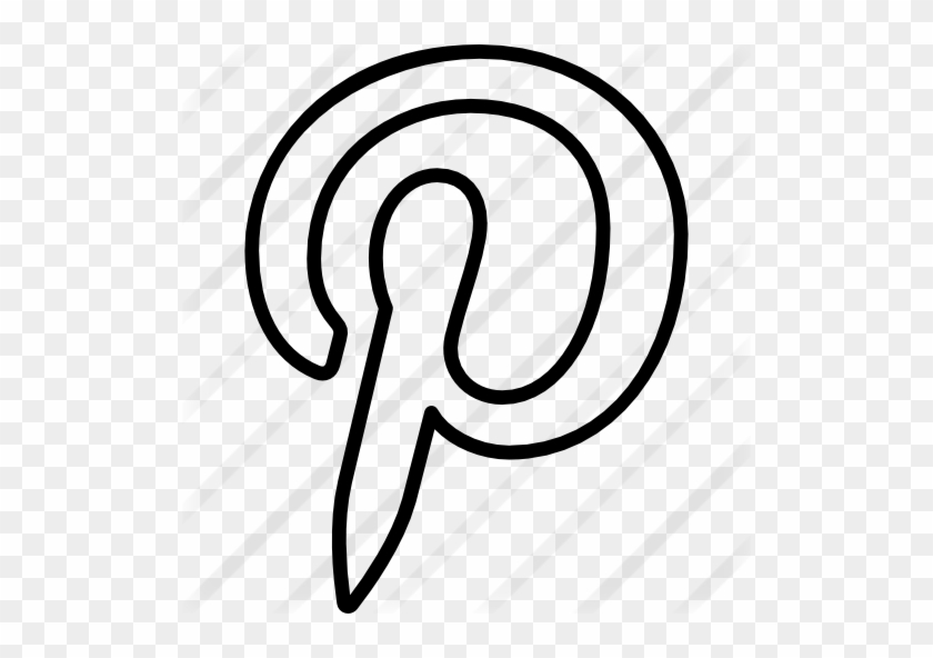 Pinterest Free Icon - Line Art #1760691