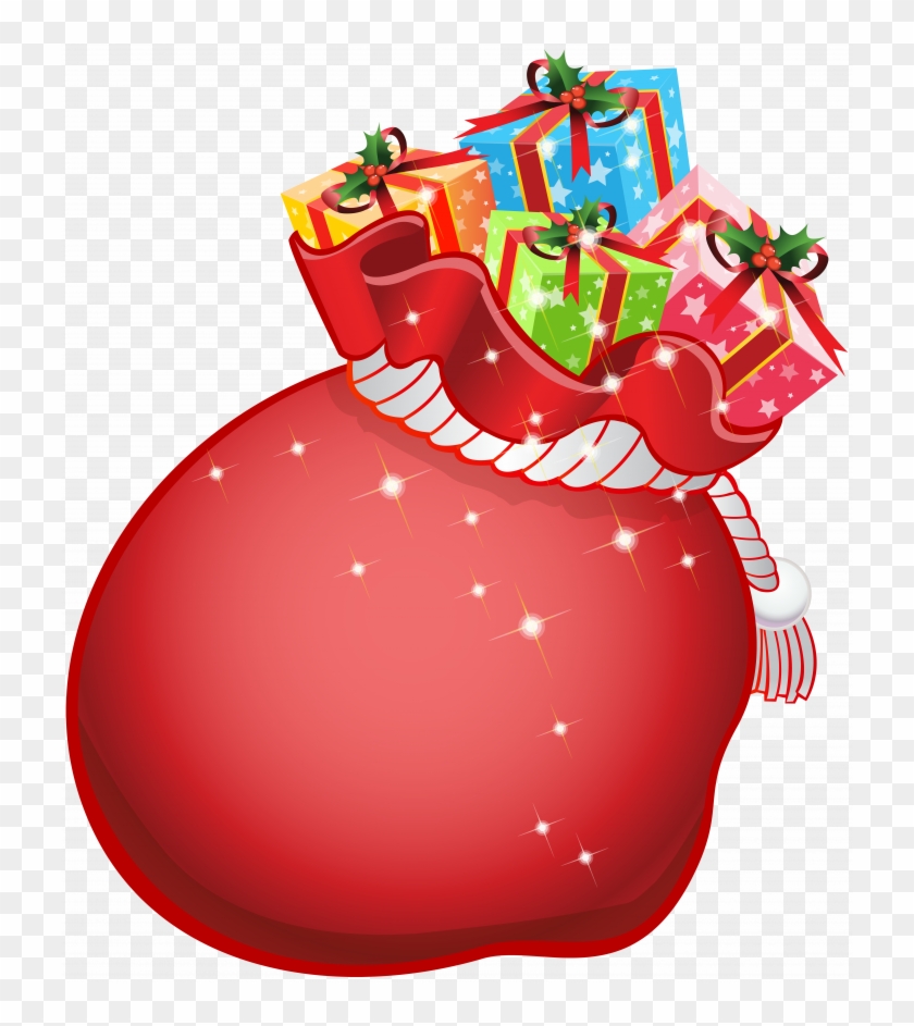 Christmas Santa Bags - Santa Bag Clipart Transparent #1760733