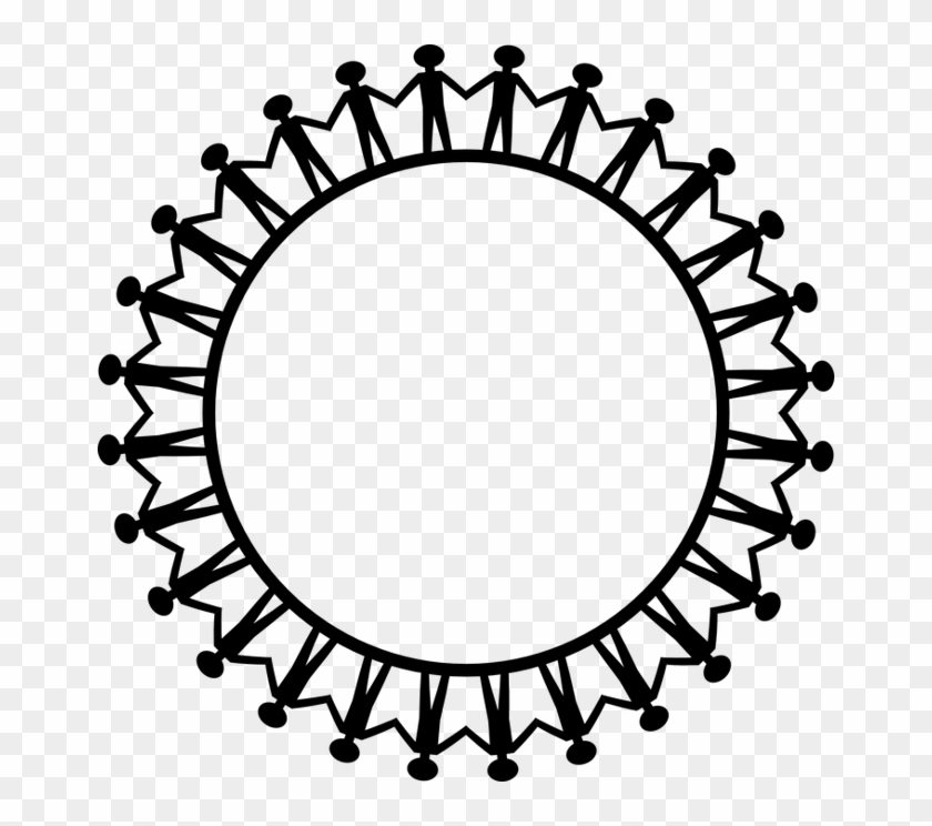 Because Of The World That We Live In - People Holding Hands Around The World Black #1760843