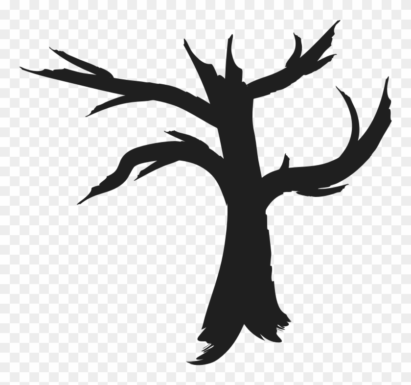 Dead Tree Silhouette Svg Transparent - Dead Tree Clip Art Png #1760923