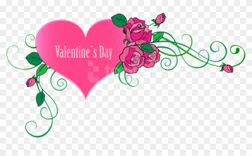 Free Png Download Happy Valentine's Day Heart With - Happy Valentine Clipart Png #1761353